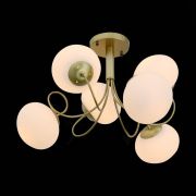 SL717.202.06 Светильник потолочный Золотистый/Белый E27 6*40W ACINI