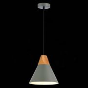 SLE125113-01 Светильник подвесной Серый/Серый, Светлое дерево E27 1*60W MODICA