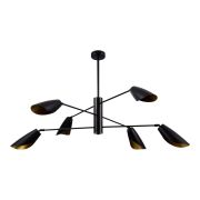 SLE1254-403-06 Светильник подвесной Черный/Черный E14 6*60W ALTON