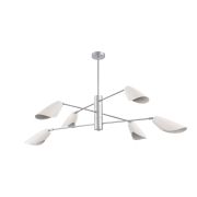 SLE1254-103-06 Светильник подвесной Серебристый/Белый E14 6*60W ALTON