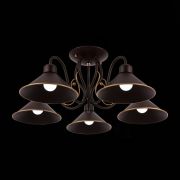 SLE120402-05 Светильник потолочный темно-коричневый/темно-коричневый E27 5*60W CIOLLA