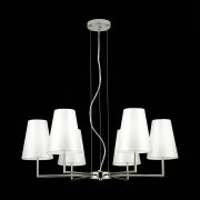 SLE105903-06 Светильник подвесной Никель/Белый E14 6*40W BELLINO