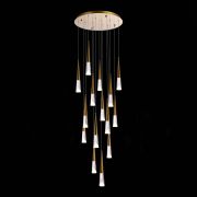 SL6111.203.15 Люстра подвесная ST-Luce Золотистый/Прозрачный LED 15*3W 3000K SOLLEN