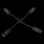 ST006.469.00 Коннектор питания X-образный для магнитного шинопровода ST-Luce Черный SKYLINE 48