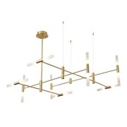 SL1216.203.16 Светильник подвесной ST-Luce Матово золотистый/Белый G9 16*5W 4000K RIMINI