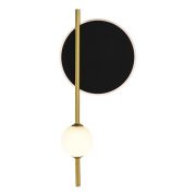 SL6507.431.02 Светильник настенный ST-Luce Шампань, Черный/Белый LED 1+1*9+4W 4000K DALI