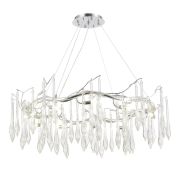 SL1660.103.12 Светильник подвесной ST-Luce Хром/Хром, Прозрачный G9 12*5W 4000K TEARDROPS