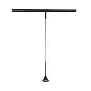ST688.436.05 Магнитный трековый светильник Черный LED 1*5W 3000K Lm Ra>90  IP20 D70xH225 24V SUPER5