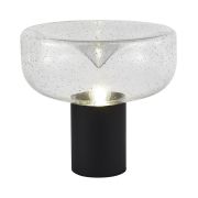 SL6014.424.01 Прикроватная лампа ST-Luce Черный/С пузырьками воздуха E27 1*40W RIPPLE