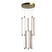 SL6225.303.10 Светильник подвесной ST-Luce Латунь/Терракотовый, Белый LED 10*6,5W 3000K BRICK