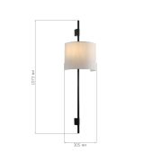 SL6227.401.02 Светильник настенный ST-Luce Черный/Белый E27 2*60W ALFA