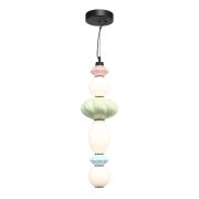 SL6134.433.01 Светильник подвесной ST-Luce черный/розовый, зеленый, синий, опаловый LED 1*24W 3000K FLORENTINI