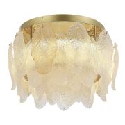 SL6135.202.01 Светильник потолочный ST-Luce золото/прозрачный, янтарный LED 1*20W 3000K LIGHTSOME