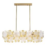 SL6240.203.08 Светильник подвесной ST-Luce золотистый/Прозрачный, янтарный E14 8*60W TENDER