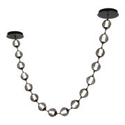 SL6520.403.16 Светильник подвесной ST-Luce черный жемчуг/прозрачно-дымчатый LED 1*80W 4000K HELMI