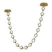 SL6520.303.18 Светильник подвесной ST-Luce латунь/прозрачный с пузырьками воздуха LED 1*90W 4000K HELMI