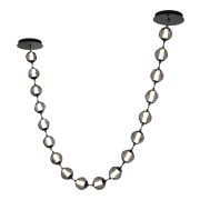 SL6520.403.18 Светильник подвесной ST-Luce черный жемчуг/прозрачно-дымчатый LED 1*90W 4000K HELMI