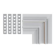 ST1007.529.12 Угол-соединитель для встраиваемого магнитного шинопровода под ГКЛ 12мм ST-Luce Белый SKYLINE 48+