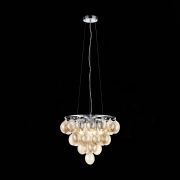 SL432.203.05 Светильник подвесной ST-Luce Хром/Коньячный E27 5*60W SOSPIRO