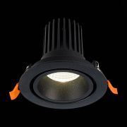ST705.438.10 Св-к встр. Черный LED 1*10W 3000K 750Lm Ra>90 38° IP20 D102xH85 170-240V Встраиваемые светильники