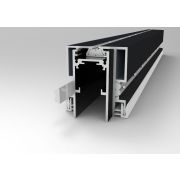 ST003.429.01 Профиль для SKYLINE 48 с демпф. системой в натяжной потолок (ПВХ+ТКАНЬ) ST-Luce Черный SKYLINE 48