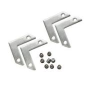 ST001.179.00 Уголок 90° горизонтальный к-т (4 соединителя+8 винтов) для ST001.129.00 ST-Luce Серебри BASE