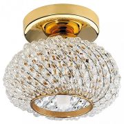 160302 Светильник MONILE TOP CR G9 ЗОЛОТО/ПРОЗРАЧНЫЙ