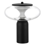 612917 Настольная лампа PALERMO 8W LED 350LM G ЧЕРНЫЙ/ПРОЗРАЧНЫЙ 3000K