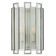 712624 Бра AGAVE 2х40W E14 СЕРЕБРО С ПАТИНОЙ/ПРОЗРАЧНЫЙ