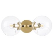 785623 Бра BETA 2x40W E27 ЗОЛОТО/ЧЕРНЫЙ