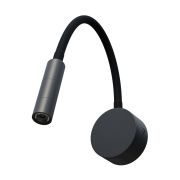 200137 Бра OMEGA LED 3W 145LM G ЧЕРНЫЙ 3000K