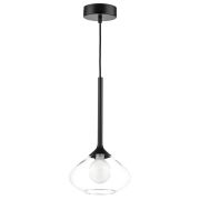 801203 Люстра VETRO 1х6W(led) G9 ЧЕРНЫЙ/ПРОЗРАЧНЫЙ