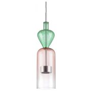 814004 Люстра BELLE LED 1х8W 400LM АЛЮМИНИЙ/МУЛЬТИКОЛОР 3000K