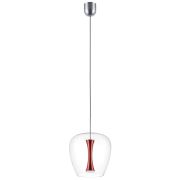 804202 Люстра CUPOLA LED 10W 500LM АЛЮМИНИЙ/КРАСНЫЙ 3000K