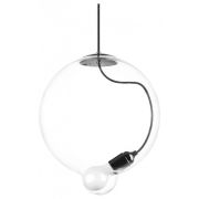 805300 Люстра COLORE 1х8W (led) E27 АЛЮМИНИЙ/ПРОЗРАЧНЫЙ