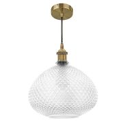 798031 Люстра GENNI 1х40W E27 ЛАТУНЬ/ПРОЗРАЧНЫЙ