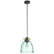 806114 Подвес NUBELLA 1х12W (led) E27 ЧЕРНЫЙ/БРОНЗА/ГОЛУБОЙ