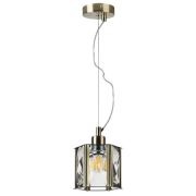 722013 Люстра LIMPIO 1х40W E27 БРОНЗА/ПРОЗРАЧНЫЙ