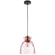 806112 Подвес NUBELLA 1х12W (led) E27 ЧЕРНЫЙ/БРОНЗА/РОЗОВЫЙ