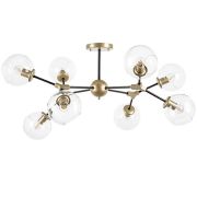 785083 Люстра BETA 8x40W E27 ЗОЛОТО/ЧЕРНЫЙ