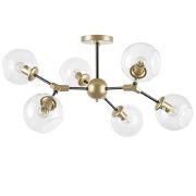 785063 Люстра BETA 6x40W E27 ЗОЛОТО/ЧЕРНЫЙ