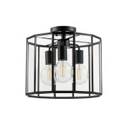 798237 Люстра GENNI 3х40W E27 ЧЕРНЫЙ МАТОВЫЙ/ПРОЗРАЧНЫЙ