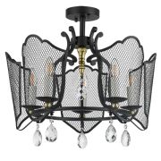 744057 Люстра CASTELLO 5х40W E14 ЧЕРНЫЙ/ЗОЛОТО