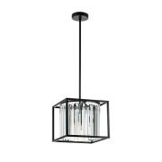 713037 Люстра REGOLO 3х40W G9 ЧЕРНЫЙ МАТОВЫЙ/ПРОЗРАЧНЫЙ