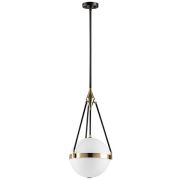 816037 Люстра MODENA 3х40W E27 ЛАТУНЬ/ЧЕРНЫЙ/БЕЛЫЙ