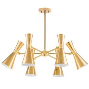 816061 Люстра DUMO 6х40W E14 ЛАТУНЬ/ЗОЛОТО