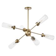 690063 Люстра CROTONE 6х40W E14 ШАМПАНЬ/ПРОЗРАЧНЫЙ