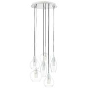 803061 Подвес PENTOLA 6х25W G9 ХРОМ/ПРОЗРАЧНЫЙ
