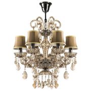 715067 Люстра NATIVO 6x40W E14 КОНЬЯК/ЧЕРНЫЙ ХРОМ/БЕЖЕВЫЙ