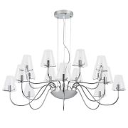 758164 Люстра подв. DIAFANO 16х40W G9 ХРОМ/ПРОЗРАЧНЫЙ